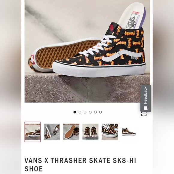 Vans X Thrasher Skate Sk8-Hi *NWT* - Picture 3 of 11